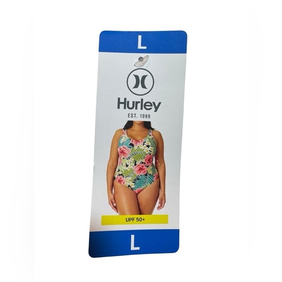 Hurley One Piece Swim Suit Size L = 12 - Picture 11 of 12